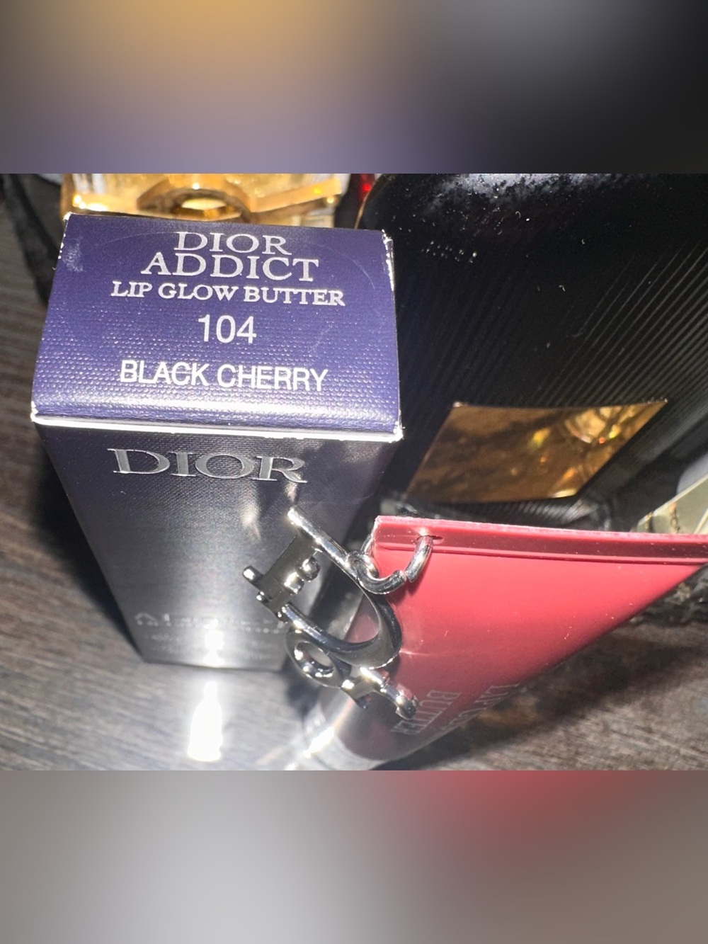 Dior Addict Lip Glow Butter 104 Black Cherry - Picture 3 of 7